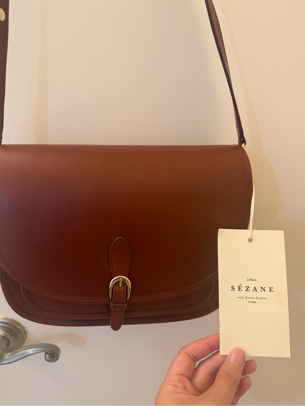 NWT Sezane Large Roméo Bag Natural Heritage - Picture 3 of 10